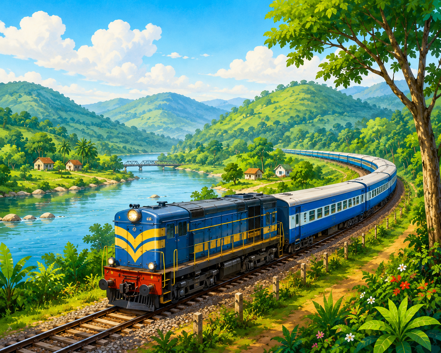 From Guwahati — By Train